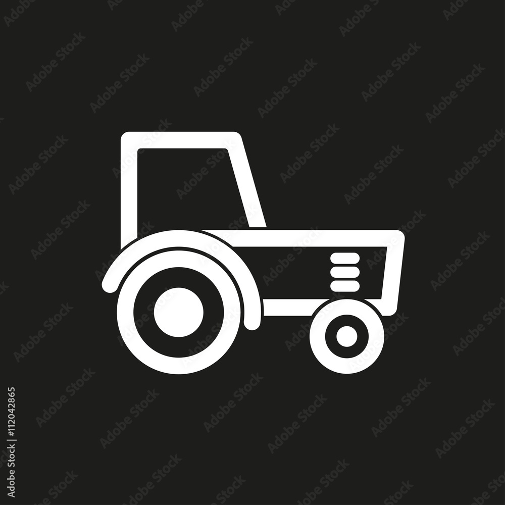 Tractor- vector icon. Tractor- vector icon.