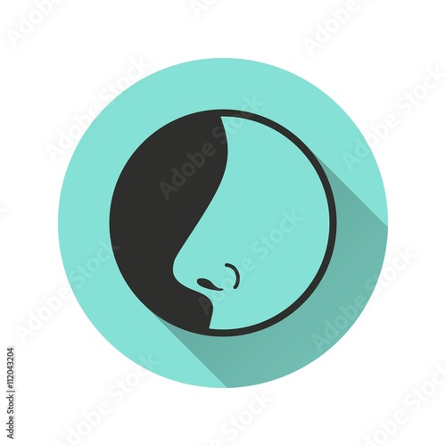 Nose - vector icon