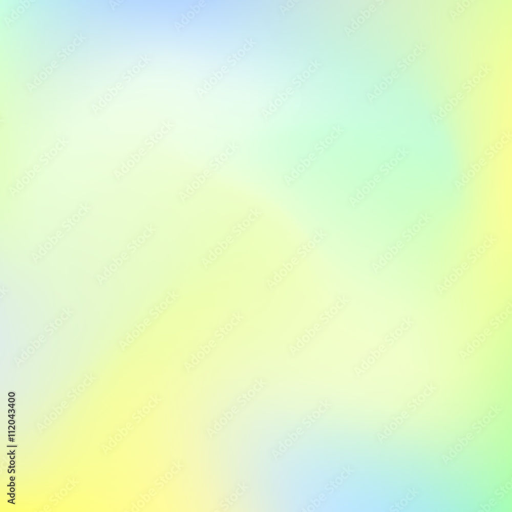 Abstract background with trend gradient pastel blur colors, lime, yellow, green, blue and cyan for design concepts, web, business presentations, wallpapers, banners and prints. Vector illustration.