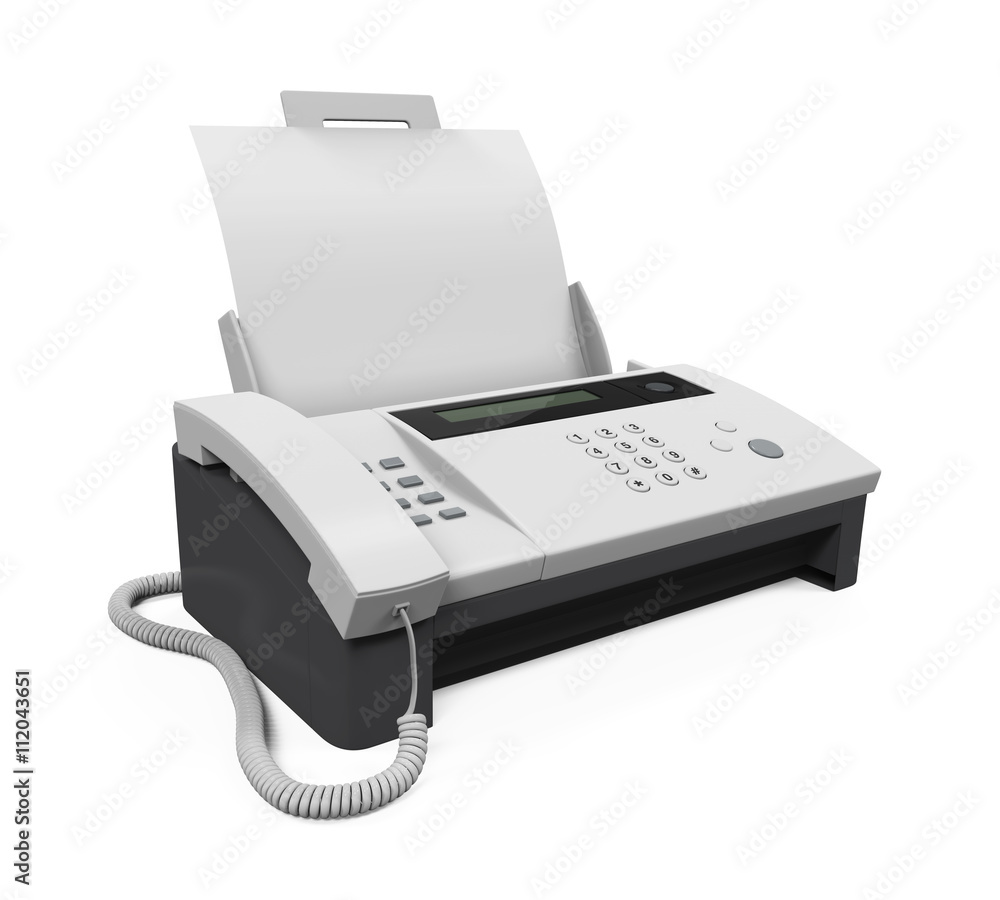 Fax Machine with Paper Fax Machine with Paper