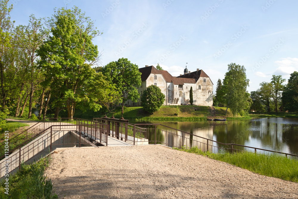 Jaunpils castle in Latvia. Jaunpils castle in Latvia.