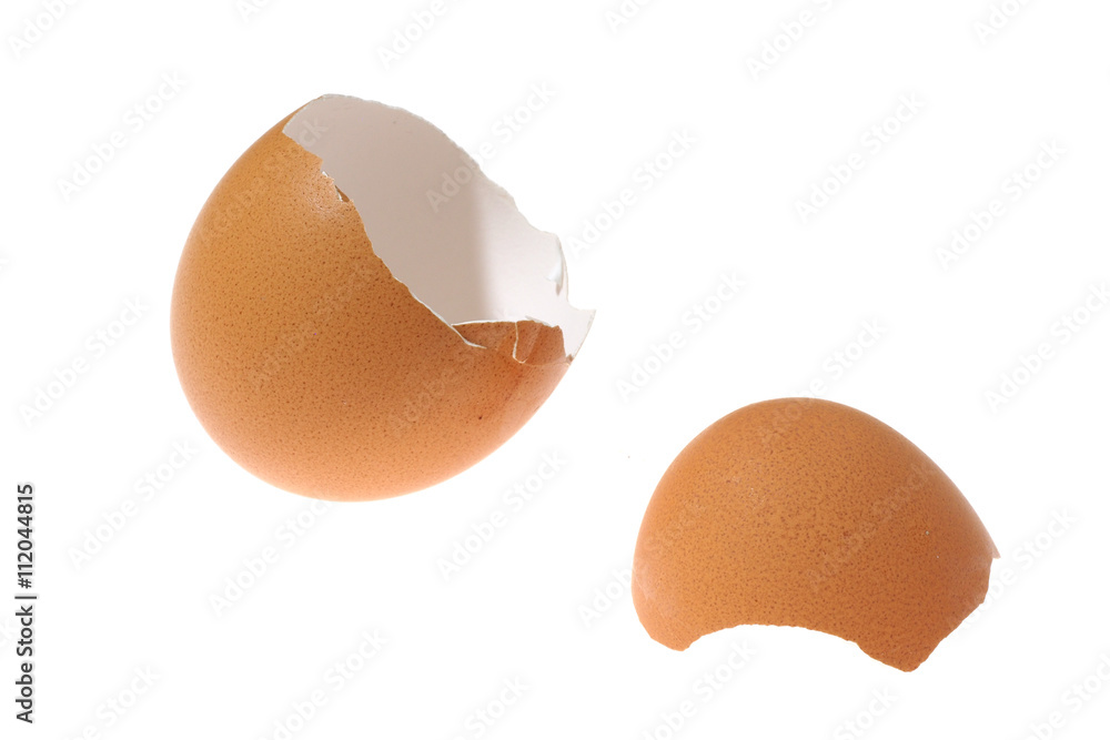 Fresh eggs isolated isolated on white background. Chicken eggs.