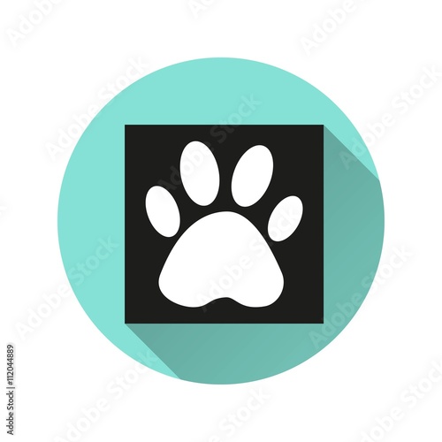Paw - vector icon