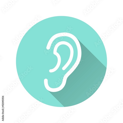 Ear - vector icon.