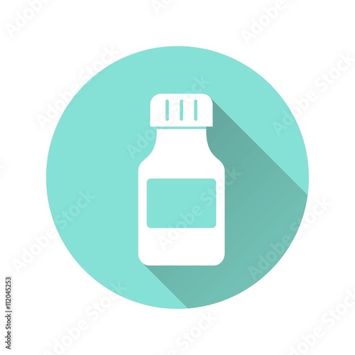 Medicine bottle - vector icon.