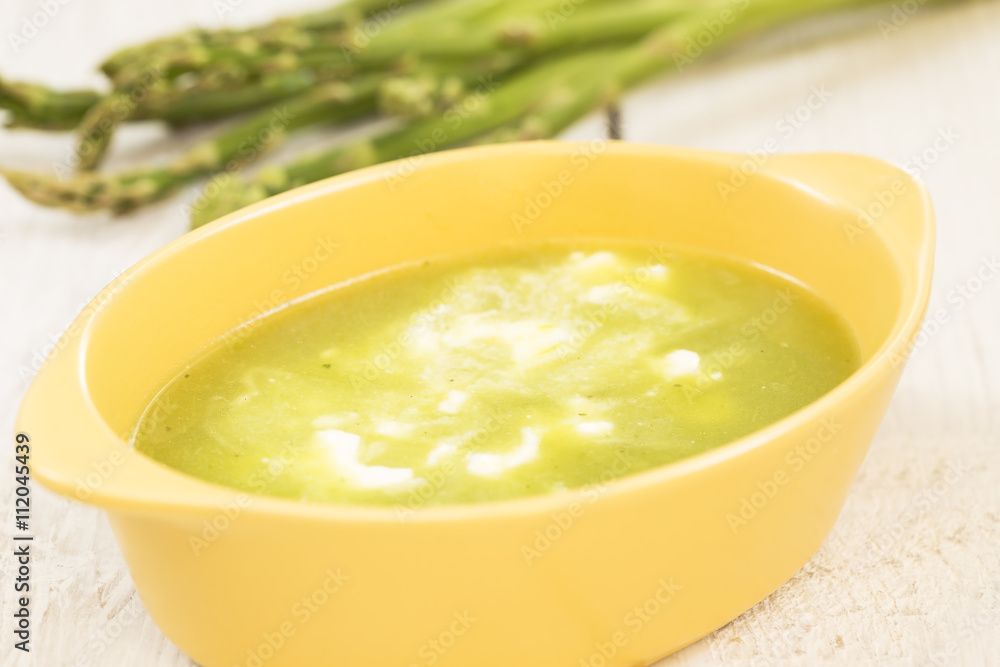 Asparagus soup Asparagus soup