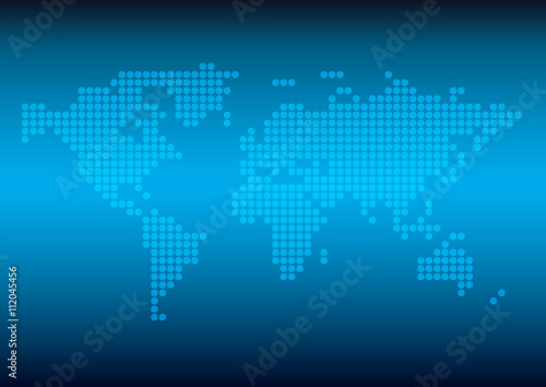 background with abstract map - dark blue 