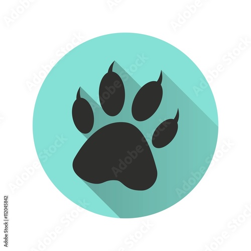 Paw - vector icon