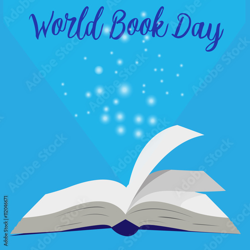Всемирный День книги, открытая книга