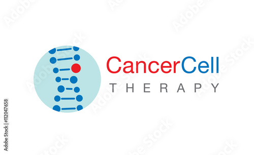 Logo cancer cell therapy vector