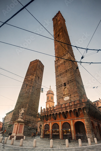 Two Towers of Bologna, Italy.