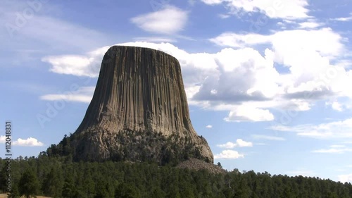 Devils Tower National Monument is located in northeastern Wyoming, USA in the Black Hills mountain range.