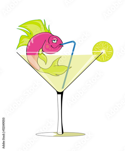 Tablou canvas Fish cocktail
