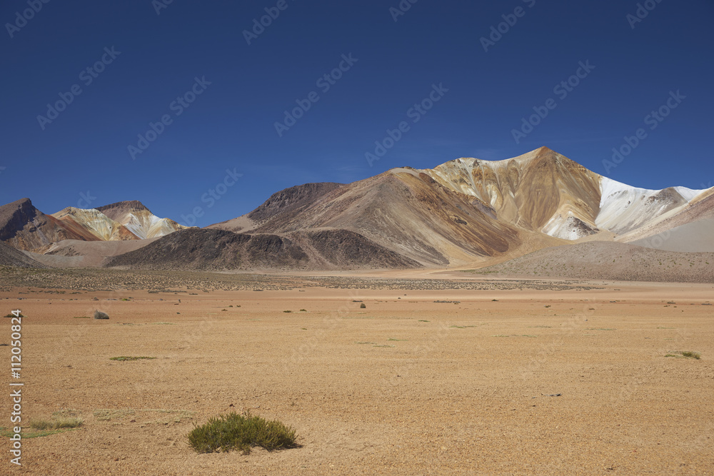 Colourful mountains at Suriplaza on the Altiplano of north east Chile. Colourful mountains at Suriplaza on the Altiplano of north east Chile.
