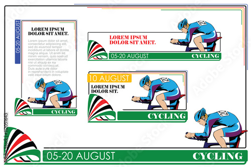Summer kinds of sports. Cycling