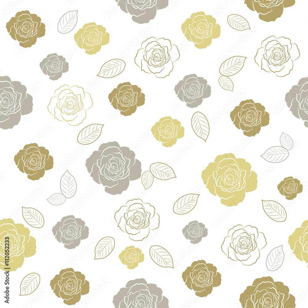 Seamless floral pattern with roses Seamless floral pattern with roses