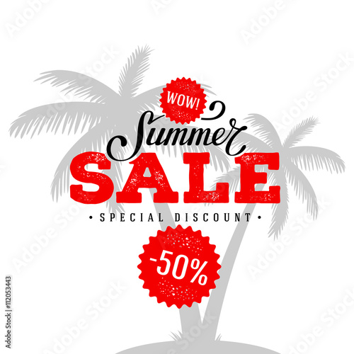 Summer sale palm red