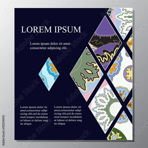 stock vector template for  brochure, card, cover, book , page. b
