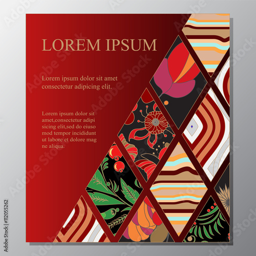 stock vector template for  brochure, card, cover, book , page. b