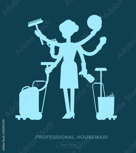 Poster design for cleaning service 
