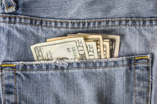 Money in back pocket photo