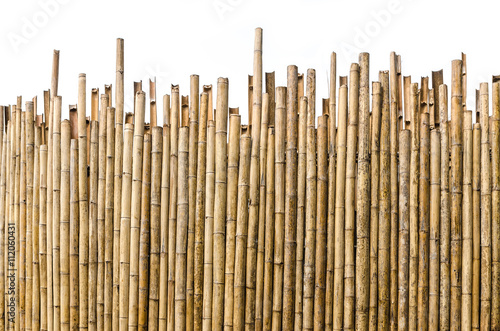 bamboo fence background © lukmatulee