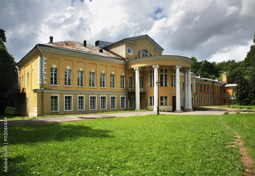 Palace of Volkonsky in Sukhanovo homestead. Moscow region. Russia