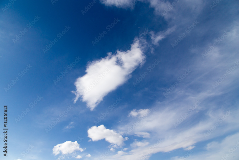 Beautiful clouds on a blue sky as background Beautiful clouds on a blue sky as background