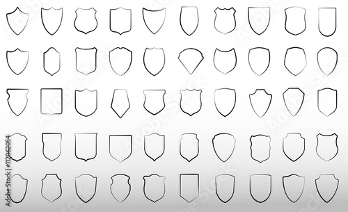 Set of vector shields