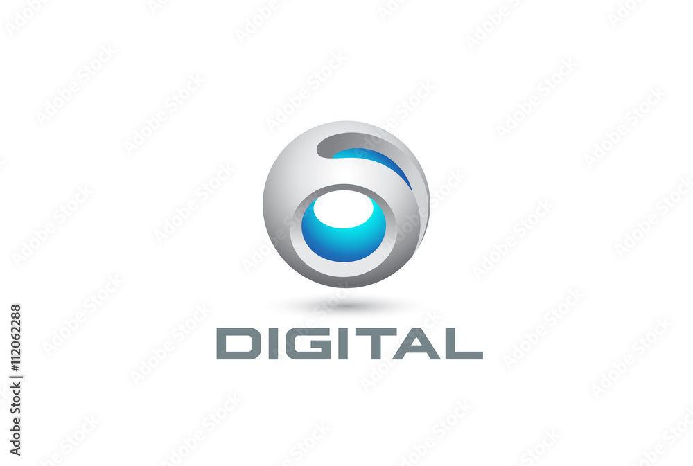 Sphere abstract Logo Technology design vector Web circle icon Sphere abstract Logo Technology design vector Web circle icon