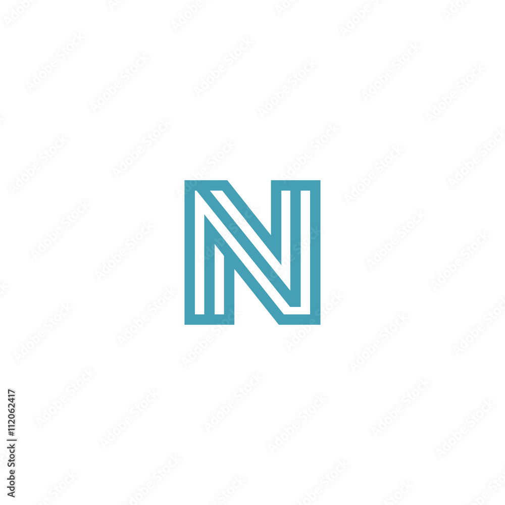 Impossible Letter N Logo design vector Linear Symbol Monogram Impossible Letter N Logo design vector Linear Symbol Monogram