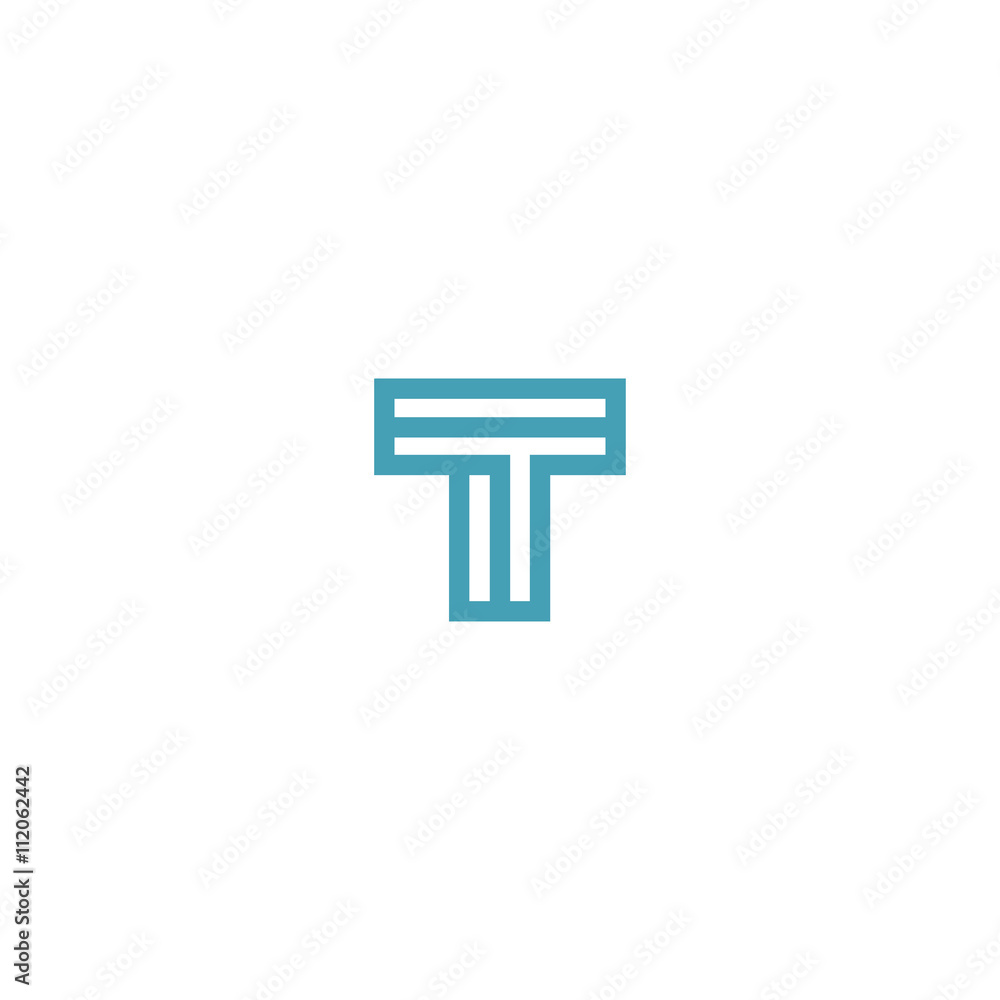Impossible Letter T Logo design vector Linear Symbol Monogram Impossible Letter T Logo design vector Linear Symbol Monogram