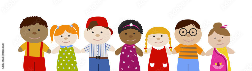 Muli-racial children set Muli-racial children set