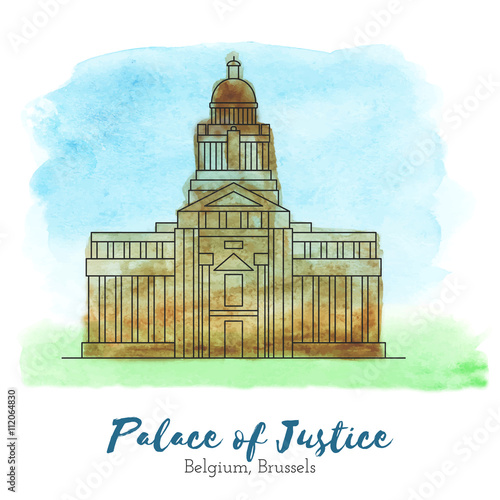 European landmark vector illustration