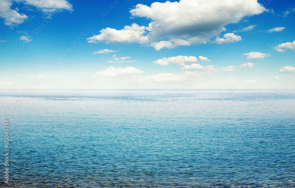 Beautiful sky and blue sea Beautiful sky and blue sea
