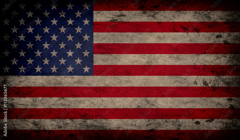 Fototapeta premium Grunge USA Flag
