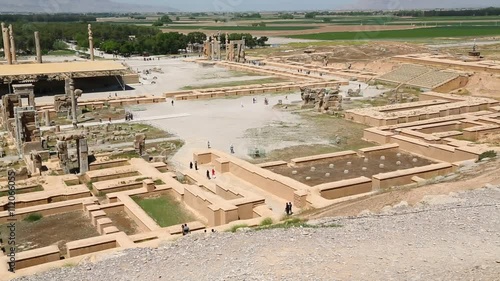 in iran persepolis the old ruins historical destination monuments and ruin