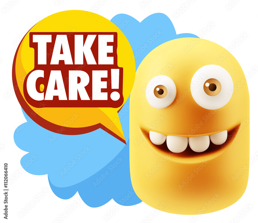 3d Illustration Laughing Character Emoji Expression saying Take 3d Illustration Laughing Character Emoji Expression saying Take
