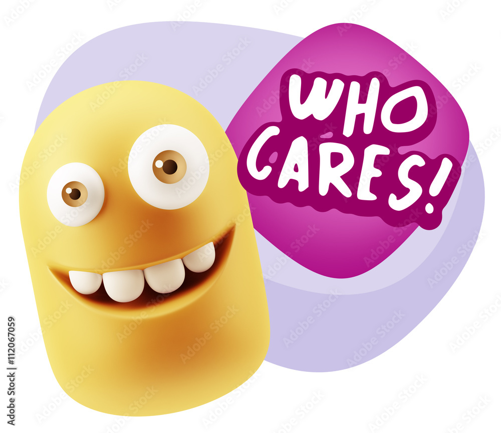 3d Illustration Laughing Character Emoji Expression saying Who C 3d Illustration Laughing Character Emoji Expression saying Who C