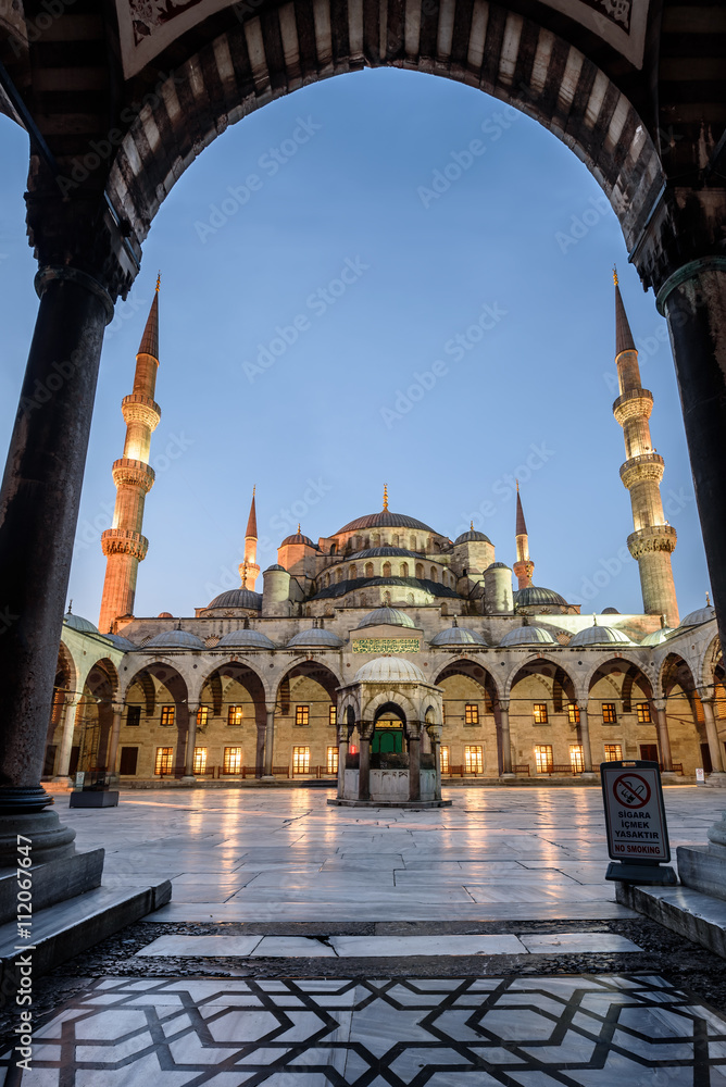 Fototapeta premium Blue mosque in Istanbul,Turkey
