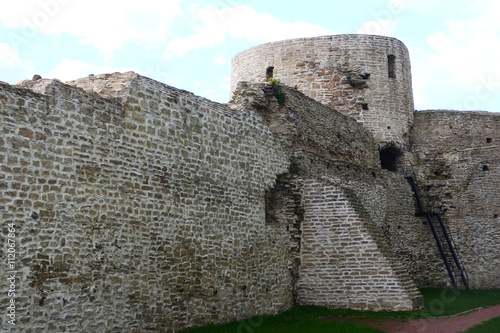 Tower and walls of the ancient castle