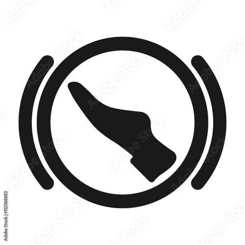 press brake pedal icon
