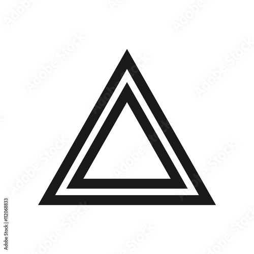 Vector isolated dashboard sign. hazard icon