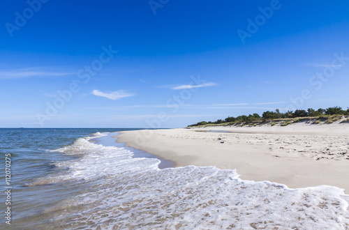 Sandy beach on Hel Peninsula, Baltic sea, Poland