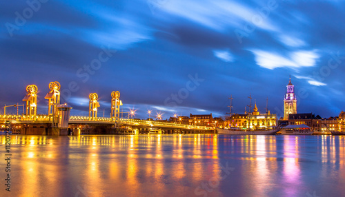 Kampen City Overijssel at sunset