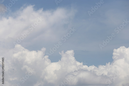 Cloud on blue sky in the daytime.