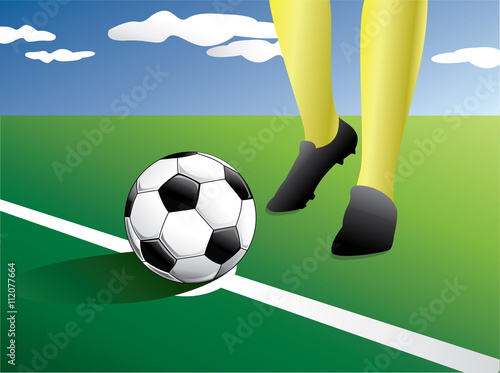 kick start a football
