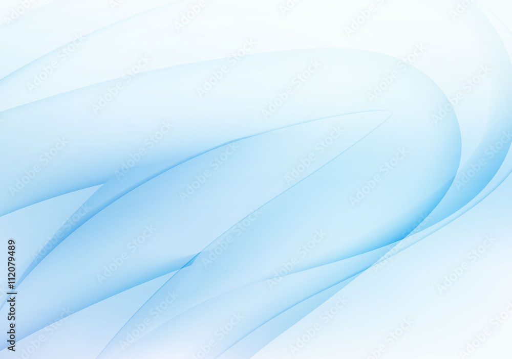 Naklejka premium Abstract light blue wavy background.