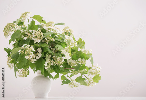 Fototapeta Naklejka Na Ścianę i Meble -  bouquet in the vase with white flowers