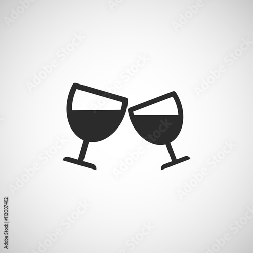 Fotografia clink glasses icon
